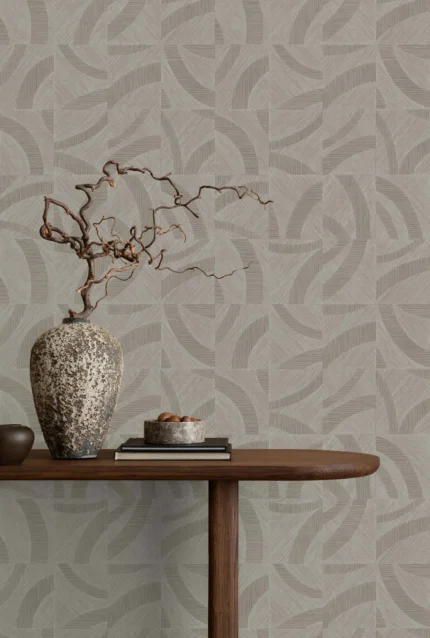 Beige Embossed Wallpaper – Glittering Neutral (24101-4)